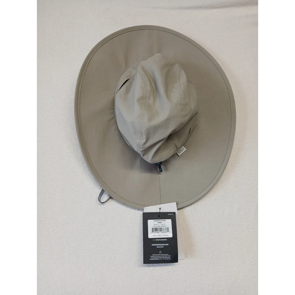 Outdoor research Medium sunbriolet sun hat khaki gorpcore outdoors NWT upf 50+